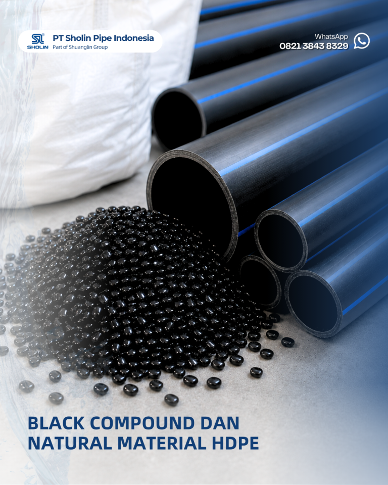 Black Compoung dan Natural Material HDPE